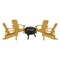Flash Furniture 4 Yellow Adirondack Chairs-Star & Moon Fire Pit JJ-C145014-32D-YLW-GG - alternate 6